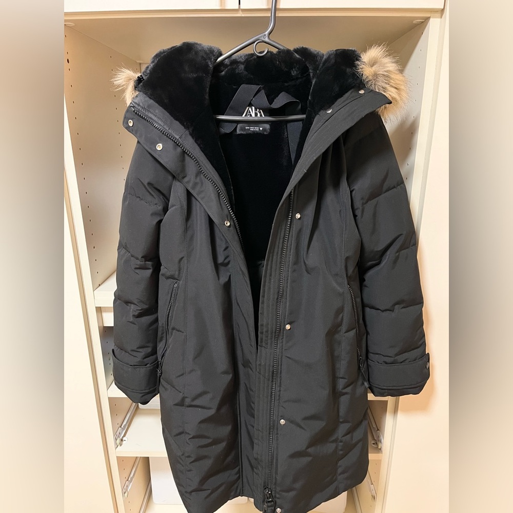 Zara winter parka, size Medium. Used few times
